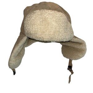 basic editions khaki classic faux sherpa sheepskin trapper Fall Winter h…